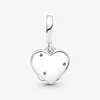 100% 925 Sterling Silver Cats Hearts Dangle Charms Fit Original European Charm Bracelet Mode Kvinnor Bröllop Förlovning Smycken Tillbehör