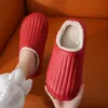 Plüsch Wärme Hausschuhe für Herbst Winter tragen wasserdichte dicksohlen rutschfeste schuhe indoor haushalt paar plüsch sandalen