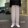 Sweatpants الرجال مستقيم الحريم السراويل الذكور الكورية رجل فضفاض السراويل عارضة الخريف الشارع الشهير CN (الأصل) كامل طول أربعة مواسم 211201