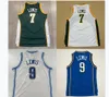 Koszulki do koszykówki College # 7 Rasharda Lewis Jersey Retro Nosja Trackback White Green Blue Męskie Stitches Niestandardowy Duży rozmiar S-5XL