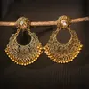 Vintage Etnische Gegraveerde Ronde Dangle Tassel Oorbellen Voor Vrouwen Vrouwelijke Mode Sieraden Huwelijk Ornament Accessoires Geschenken