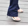 Mamy Plus Size Flare Dżinsy Kobieta Street Moda Stretch Vintage Spodnie Seksowny Niski Wzrost Bell Dolna Slim Denim Spodnie 210629