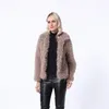 Winter Casual Lamb Wol verdikt losse imitatie kasjmier jas vrouwenbont op de hele 211207