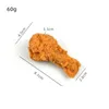 Pvc Simulation Fried Chicken Leg and Wing Model Pendant Keychain