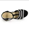 Sandały dla kobiet w stylu T-Strap Peep Stopa z rzymską platformą escarpins femme 2021 #32134737