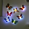 Домашняя красочная бабочка наклейки стены легкий монтаж ночной свет светодиодный лампы живущий ребенок комната холодильник спальня декор fhl350-zwl689