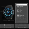 Mode män Sport Timing Watch Electronic Watch Dual Display Analog 50 meter Vattentät Digital LED Wristwatch Relogio Masculino G1022