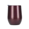 Newnew12oz Wine Tumbler с крышкой из нержавеющей стали яйцо в форме яйца с двойным стенным утепленным вакуумным красным бокалом без вредных кофе кружки EWD227