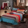 ボヘミア国立寝具セットエスニック100％コットンクイーンキングサイズ220 x 240羽毛布団カバーリネンベッドクローレス