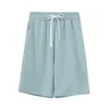 Toppies sommar shorts kvinnor hög midja shorts kort femme solida färg sidofickor casual streetwear 210625