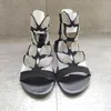 Zapatillas de mujer, sandalias deslizantes con diamantes de imitación, zapatos de mariposa para mujer, zapatos planos para mujer, moda Sexy de cristal, punta abierta, cremallera en el tobillo, talla 35-43 11