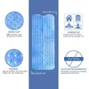 100x40cm Non-slip Bath Mat Bathtub Super Long With Suction Large Size Shower Massage Foot Mat PVC Plastic Seven Color Options 211130