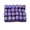 25pcs Natural Crystal Rectangle Prototype Loose Gemstones Divination Fortune -Telling Stone Rune Reiki Healing Religious Jewelry F