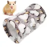 Klein dierbenodigdheden hamster speelgoed tunnel bed warme pluche schattige buis slaapkooi voor cavia