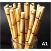 Palavras de bambu biodegradáveis ​​palha de palha de palha eco-friendly 25 pcs um lote partido use palha de bambu palha de desapesel