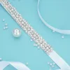 Wedding Sashes (1PC) Rhinestones Bridal Belt Diamond Dress With Crystal Sash For Accessories WDD1058