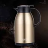 2/3 liter stor kapacitet rostfritt stål termisk kaffe karaffa hem kontor termos vakuumflaskor vattenkokare europeisk kruka termos para cafe 211122