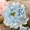 الاصطناعي زهرة الفاوانيا باقة الفرنسية نمط خمر 5 الفروع الحرير الزهور ل حفل الزفاف ديكور المنزل