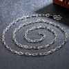 Kettingen kettingen platina plated heren grote O-vormige ketting ketting heren dames lange trui ketting hoek ketting 3mm