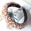 Baroque Baroque Bandes de strass rembourrées Bandons pour femmes Luxury Crystal Full Crystal Bands Secoues Accessoires de cheveux