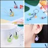 Takılar Bulgular Bileşenler Jewelrycharms 76pcs Kutu Reçine Süt Tea Mini Şişe Kabarcık Boba Suyu İçecekler Küpe için Sergililer Jew256y