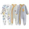 Född baby vinterkläder 2 / 3pcs Baby Boys Girls Rompers Långärmad kläder Roupas Infantis Menino Overaller Kostymer 220106