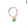 Boho Multicolor Shell Polymer Clay Bracelets For Women Charm Elastic Soft Pottery Female Bracelet Summer Beach Jewelry