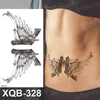 Estilo escuro flor de tatuagem temporária / serpente / dragão adesivo sexy adesivos arte adesivos preto leão crânio tatuagem manga para mulheres meninos meninos sexy