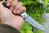 Small Fold Knife VG10 Damascus Steel Blades Drop Point Blade Ebony Handle EDC Pocket Folding Knives