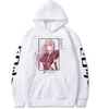 Anime Darling In The Franxx Zero Two Hoodies Harajuku Long Sleeve Streetwear Graphic Sweatshirts Unisex Hoodies Clothes Y0803