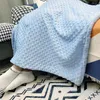 Blankets & Swaddling Baby Blanket Born Thermal Soft Fleece Winter Solid Bedding Set Cotton Quilt Infant Swaddle Wrap