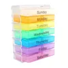 NEWPortable Medicine Weekly Storage Pill 7 Day Tablet Sorter Box Container Case Organizer Health Care EWF6972