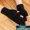 Unisex Cashmere Half-finger Cycling Mittens Women Winter Warm Thick Knit Wool Fingerless Writing Touch Screen Driving Gloves H68 Factory price expert design