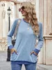 T-shirts pour femmes grande taille automne solide à manches longues chemise hauts décontracté tunique t-shirts femmes vêtements nouveau sweat 210317