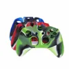 Camouflage-Malerei, Silikon-Schutzhülle, Griffkappe für XBox One Controller-Schutz, Daumengriffkappen in einfarbiger Opp-Tasche