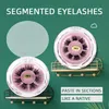 3D Yanlış Kirpikler DIY Segmentli Kirpik Uzatma Faux Vizon Lashes Dramatik Kalın Doğal Seksiyonel Kirpik Wispy Kabarık Göz Makyaj Araçları