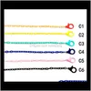 Bevorzugung Event Festliche Party Supplies Home GardenCandy Color Lanyard für Kinder Erwachsene Maskenkette Sonnenbrillenketten Face Er Rope String Drop