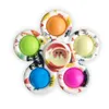 Jul Dimple Fidget Sensory Toy Push Bubble Simple Board Leksaker Fidgets Leaf 5 Sidor Finger Spela Spel Anti Stress Spinner Xmas Presenter