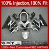 Wtrysk Mold Ciało dla Honda Srebrzysta Black CBR 600 F4 FS CC 600F4 600CC 1999-2000 Nadwozie 54NO.5 100% Fit CBR600F4 CBR600 F4 99 00 CBR600FS 1999 2000 OEM Zestaw do błonnika