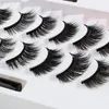 10 paar magnetische wimpers en eyeliner met pincet Lash Extension Mink Set Natuurlijke look Handgemaakt Herbruikbaar Geen lijm nodig Groothandel Make-up Valse wimpers