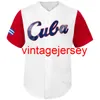 2017 Kuba World Baseball Classic WBC Jersey Custom Any Name Number Womens Mens Youth Baseball Jerseys White