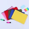 20x14.5cm Colorful Canvas Bags for Crafts Blank DIY Canvas Makeup Bags Pen Pencil Case Cotton Canvas Zipper Bag