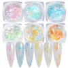 Press on nails new nail glitter Japanese polarized light Opal Mirage Reflective ice crystal snow velvet powder Ice scale dream Highlight hot 5 styles for option