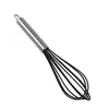 10 tum äggverktyg Beater omrörare Färg Silikon Whisk Rostfritt stålhandtag Mixer Hushållsbakningsverktyg RH3676