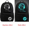 Sacos ao ar livre sem usb luminous grande skate música mochila mochila preto com presentes camping viagens caminhadas esportes ftiness bicicleta bgra