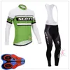 Scott Team Mens Ciclismo Mangas compridas Jersey 9d Bib Calças Conjuntos Respirável Roupas de Bicicleta Ao Ar Livre Sportwear Ropa Ciclismo Y21032509