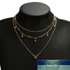 Tocona charm glänsande pärla kristall stjärna pärla kedja tofs pendant multilayer clavicle neckrace kvinnor boho guld fest smycken gåvor6568 fabrik pris expert design