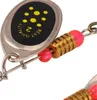 6 cm 2.5g Metalowy Karp Fishing Lure Vibration Bait Spinner Łyżka Przynęty obrotowe metalowe Cekiny Wobler z Hakami B3Q0F RV7CI 655 X2