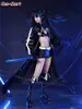 Anime svart rock shooter cosplay kostym mode patent läder kamp enhetlig kvinnlig aktivitet fest rollspel kläder s-xl ny y0913