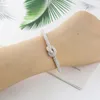 Neue Edelstahl-Schmuck-Kristall-Armbänder mit konzentrischem Knoten für Frauen, die Geschenke lieben. Großhandel